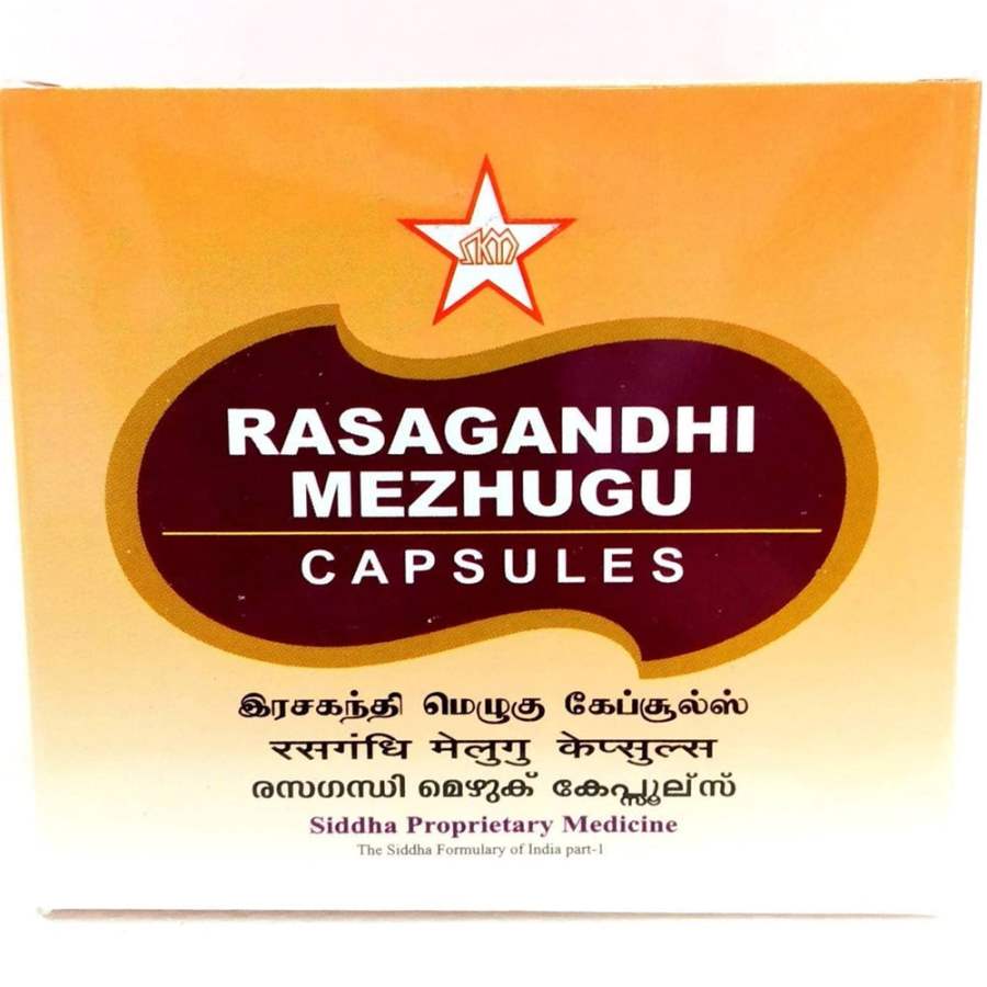 Buy SKM Ayurveda Rasagandhi Mezhugu Capsules