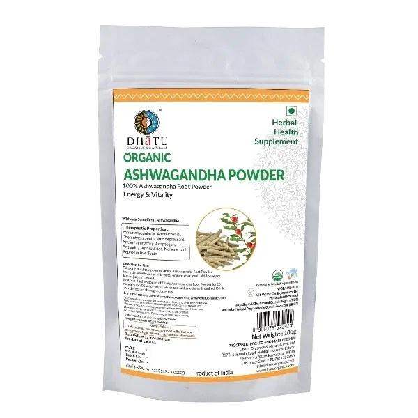 Buy Dhatu Organics Ashwagandha Powder