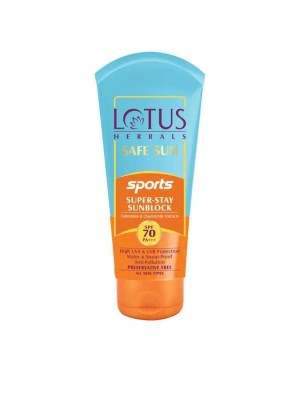 Buy Lotus Herbals SPF 70 Sports Super Stay Sunblock