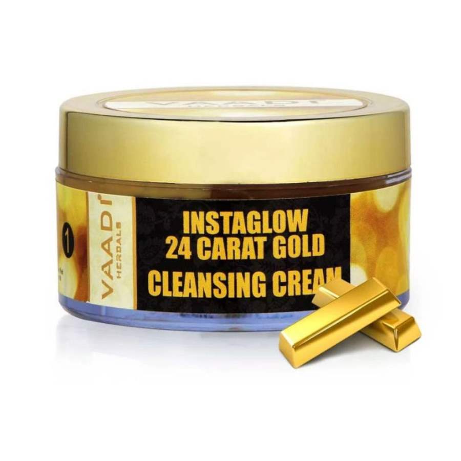 Buy Vaadi Herbals 24 Carat Gold Cleansing Cream - Marigold Oil and Wheatgerm Oil online usa [ USA ] 