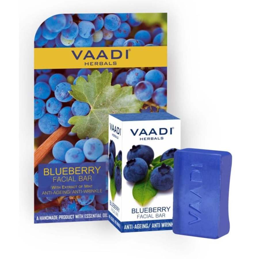 Buy Vaadi Herbals Blueberry Facial Bar with Extract of Mint online usa [ USA ] 