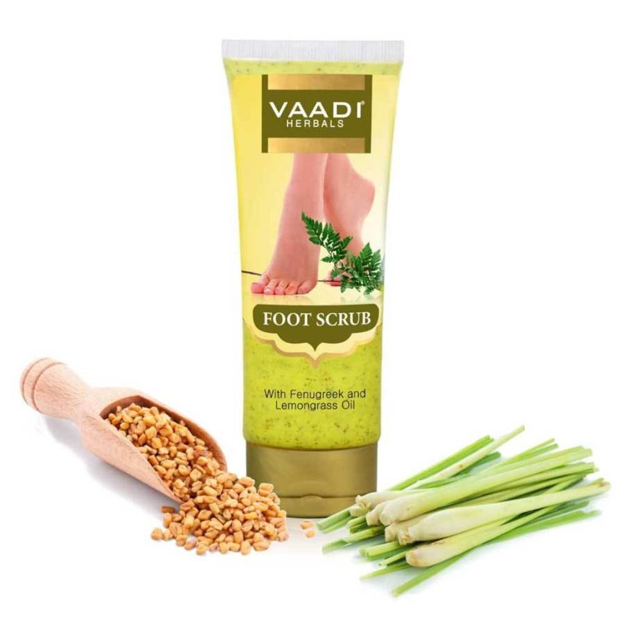 Buy Vaadi Herbals Foot Scrub with Fenugreek and Lemongrass Oil online usa [ USA ] 
