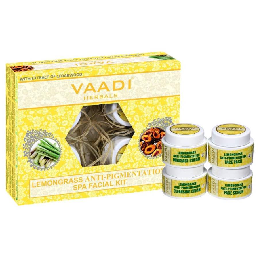 Buy Vaadi Herbals Lemongrass Anti Pigmentation Spa Facial Kit with Cedarwood Extract online usa [ USA ] 