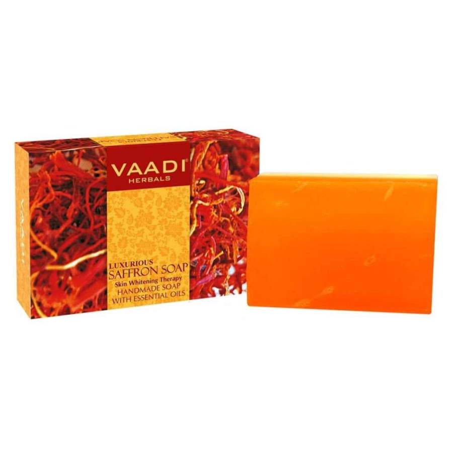 Buy Vaadi Herbals Luxurious Saffron Soap - Skin Whitening Therapy online usa [ USA ] 