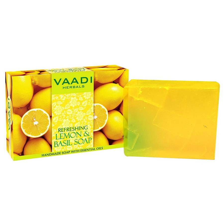 Buy Vaadi Herbals Refreshing Lemon and Basil Soap online usa [ USA ] 
