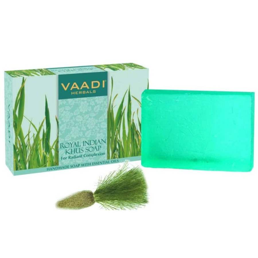 Buy Vaadi Herbals Royal Indian Khus Soap with Olive and Soyabean Oil online usa [ USA ] 