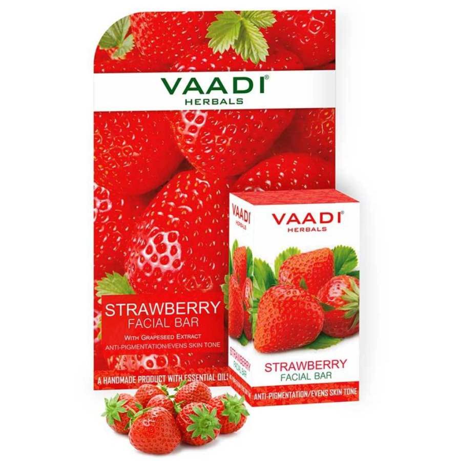 Buy Vaadi Herbals Strawberry Facial Bar with Grapeseed Extract online usa [ USA ] 