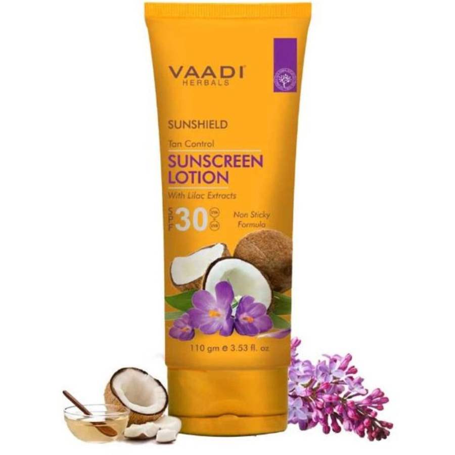 Buy Vaadi Herbals Sunscreen Lotion SPF 30 with Lilac Extract online usa [ USA ] 