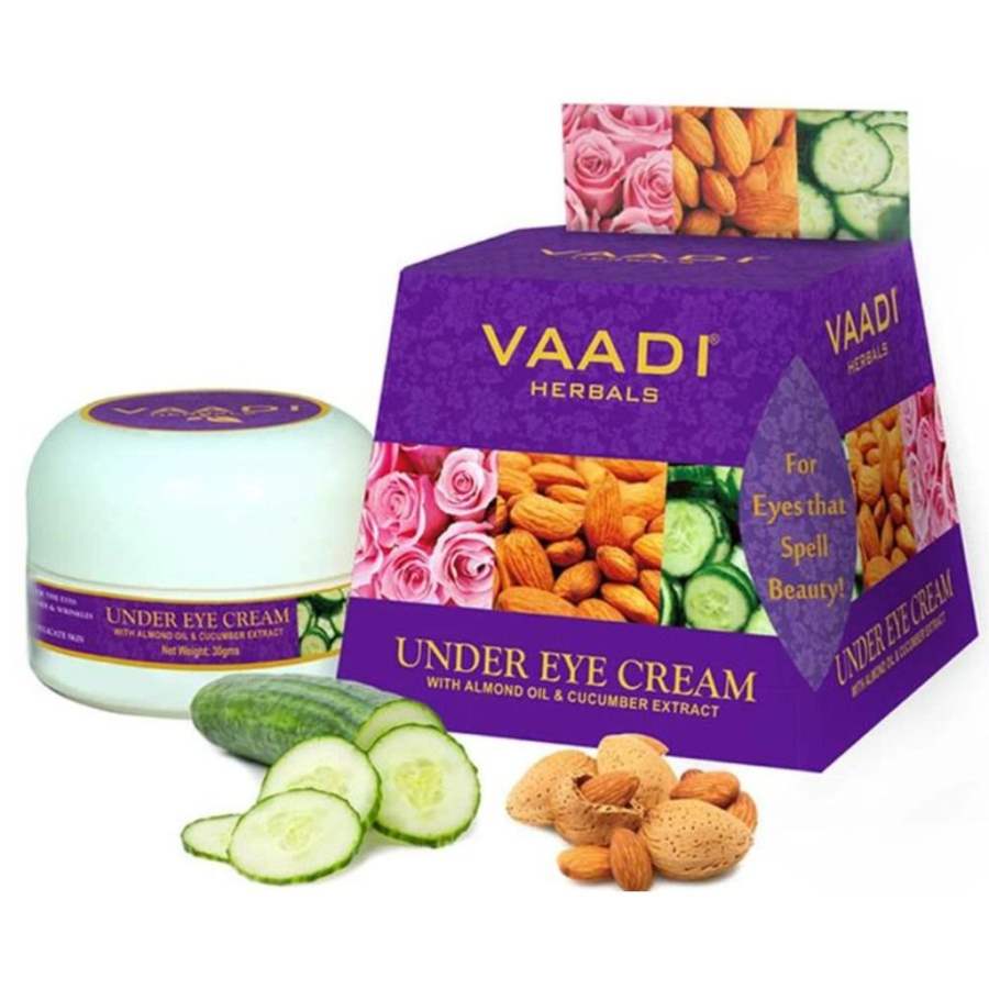 Buy Vaadi Herbals Under Eye Cream - Almond Oil and Cucumber extract online United States of America [ USA ] 