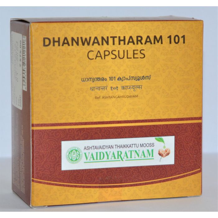 Buy Vaidyaratnam 101 Dhanwantharam Soft Gel Capsule