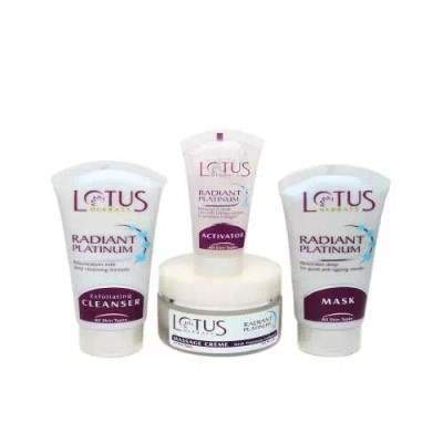 Buy Lotus Herbals Radiant Platinum Cellular Anti Ageing Facial Kit online United States of America [ USA ] 