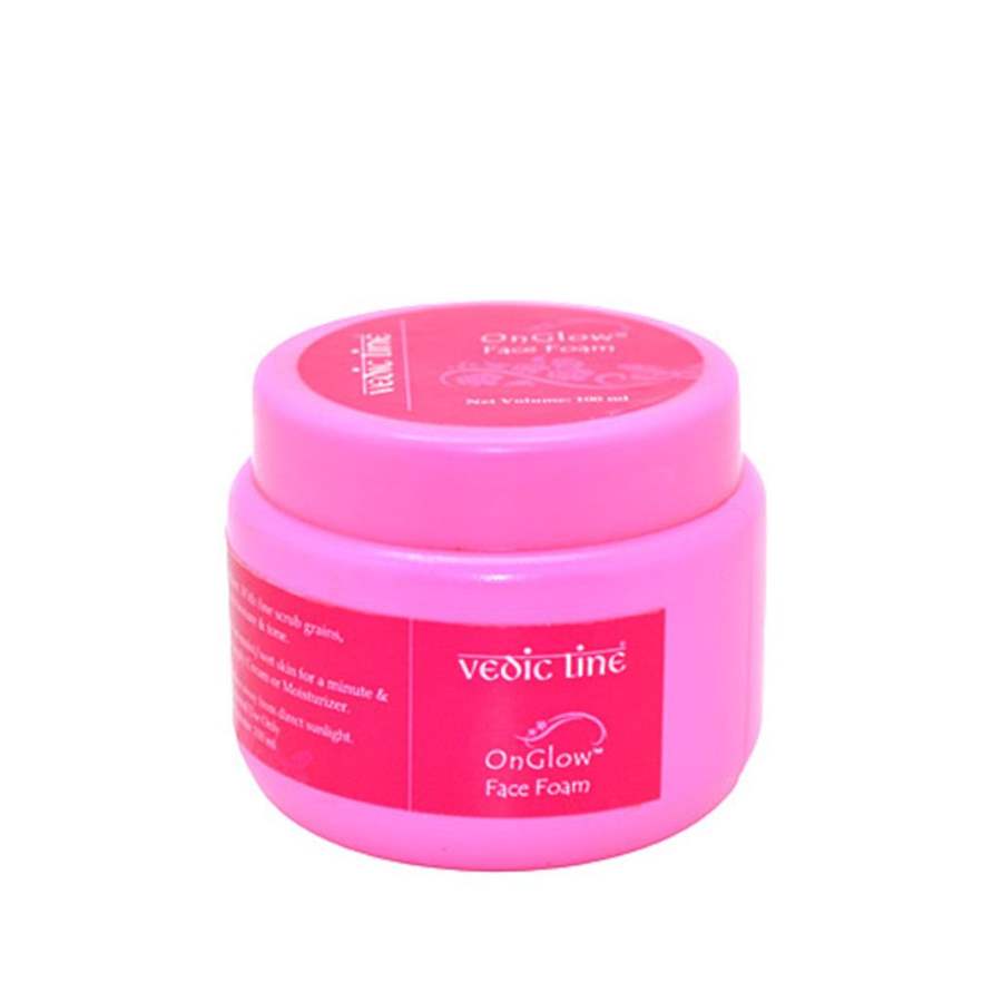 Buy Vedic Line OnGlow Face Foam Cleanser & Exfoliant online usa [ USA ] 