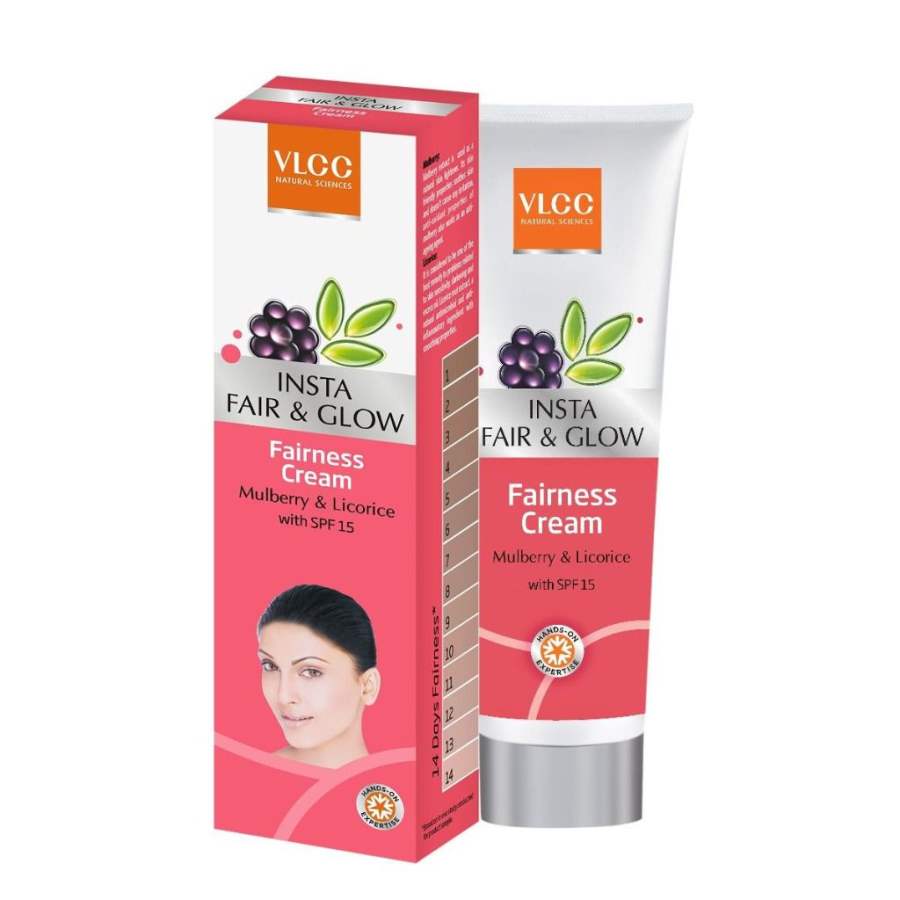 Buy VLCC Insta Fair and Glow Mulberry and Licorice Fairness Cream with SPF 15 online usa [ USA ] 