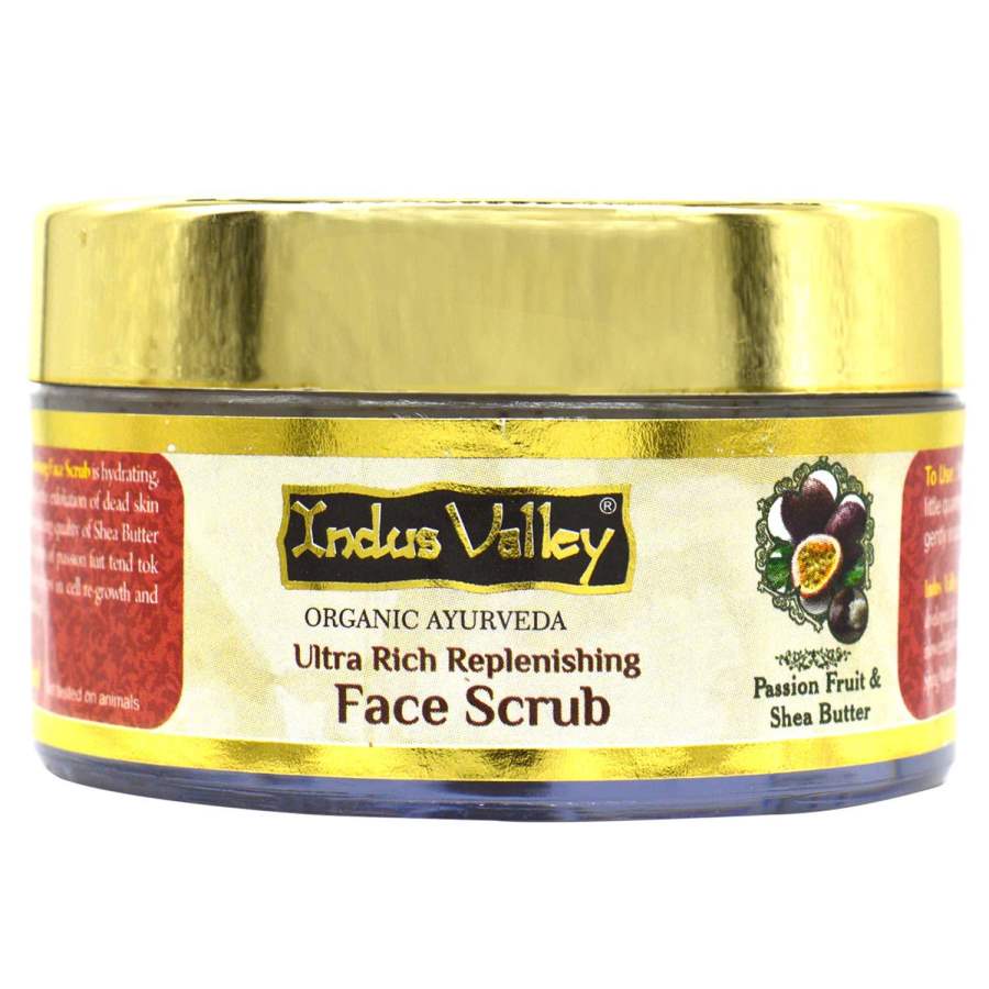 Buy Indus Valley Ultra Rich Replenishing Shea Butter Fruit Face Scrub - (50ml) online United States of America [ USA ] 