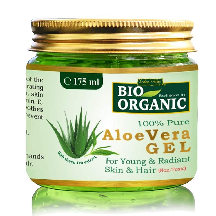 Buy Indus valley Bio Non-Toxic Aloe Vera Gel for Acne, Scars  online United States of America [ USA ] 