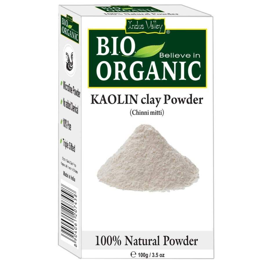 Buy Indus Valley Natural Kaolin/Clay Powder For Acne, Blackheads And For Glowing Skin 100g online United States of America [ USA ] 
