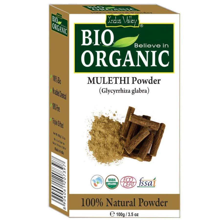 Buy Indus valley Pure Mulethi Powder | Best for Both hair and Skin care 
