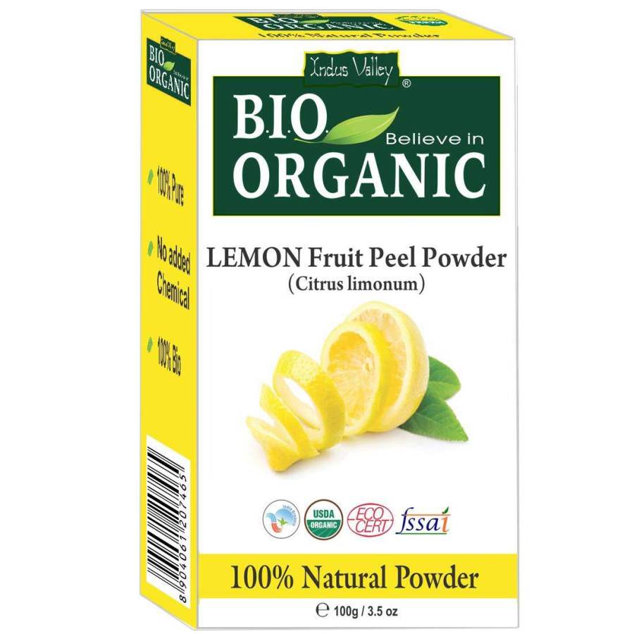 Buy Indus Valley Lemon Fruit Peel Face Cleanser Powder - (100g) online United States of America [ USA ] 