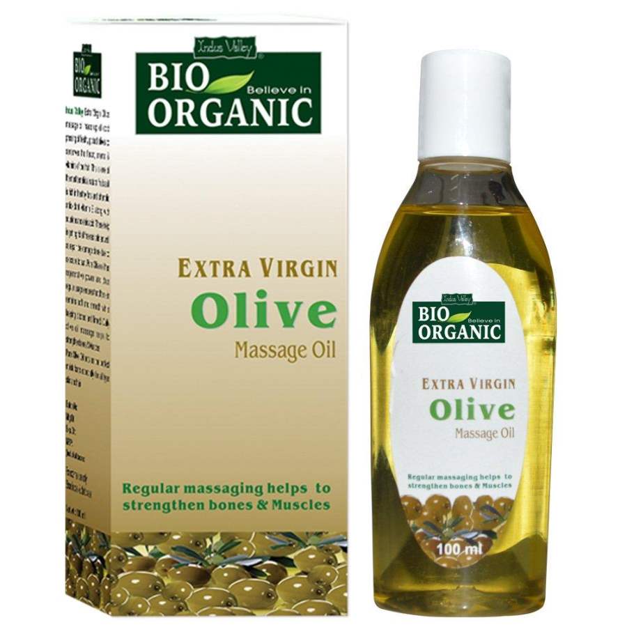 Buy Indus Valley Extra Virgin Olive Massage Oil - (100ml) online United States of America [ USA ] 