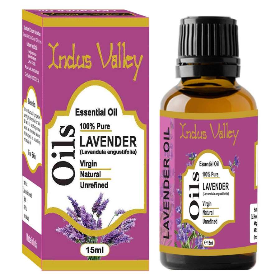 Buy Indus Valley Indus valley100% Pure and Natural Lavender Essential Oil For Hair & Face Care (15ml) online United States of America [ USA ] 