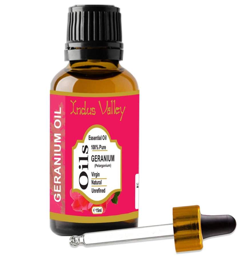 Buy Indus valley Geranium Essential Oil for Hair & Face Care  online United States of America [ USA ] 