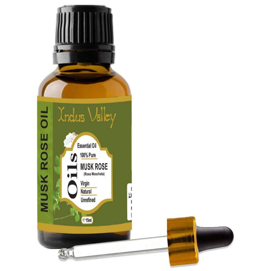 Buy Indus Valley Indus valley100% Pure and Natural Musk Rose Essential Oil for Hair & Face Care(15ml) online United States of America [ USA ] 