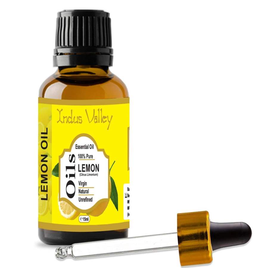 Buy Indus Valley Lemon Essential Oil for Hair & Face Care (15ml) online United States of America [ USA ] 