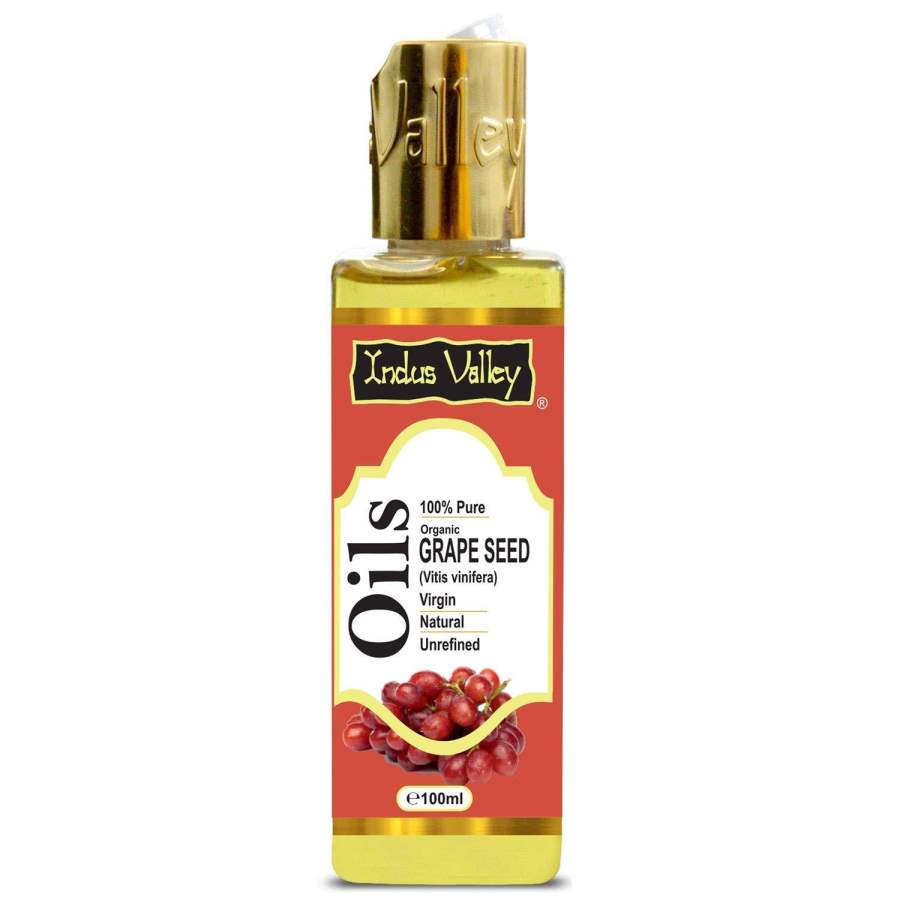 Buy Indus valley Carrier Oil- Natural, Virgin, unrefined & Cold Pressed Grape Seed Oil  online usa [ USA ] 