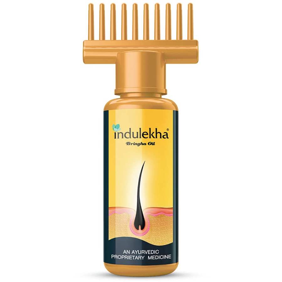 Buy Indulekha Bringha Oil, Reduces Hair Fall and Grows New Hair, 100% Oil online United States of America [ USA ] 