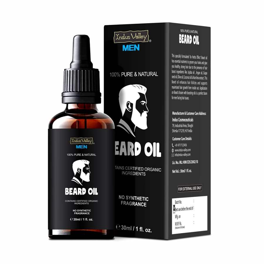 Buy Indus Valley men 100% Pure and Natural Beard Oil 30 ml online United States of America [ USA ] 