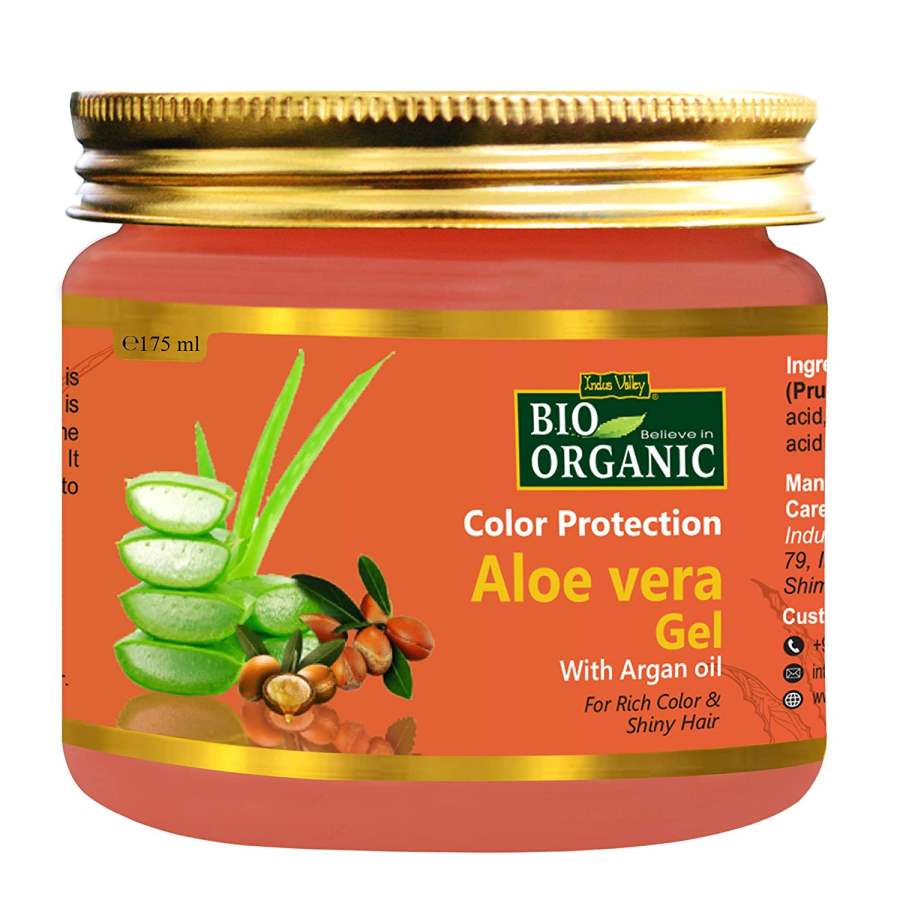 Buy Indus valley Color Protection Aloe Vera Gel With Argan Oil For Rich Colour & Shiny Hair  online usa [ USA ] 