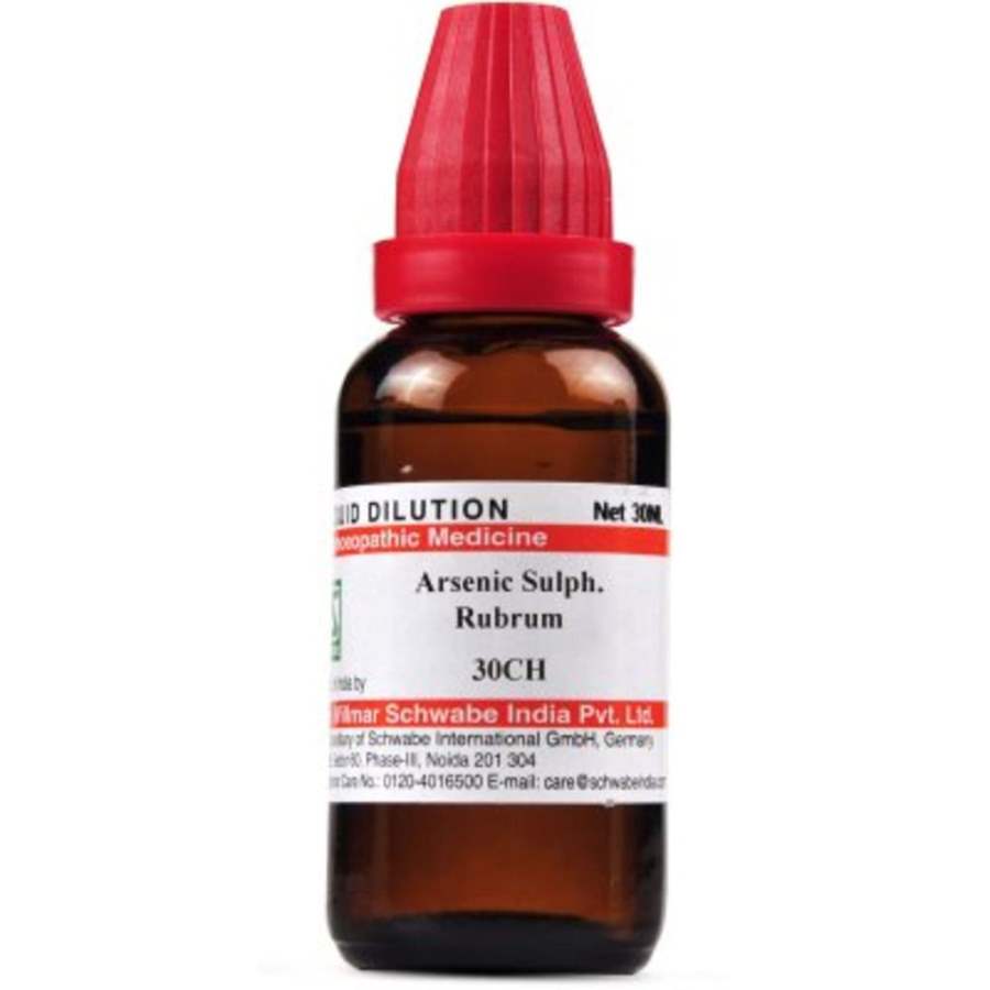 Buy Dr Willmar Schwabe Homeo Arsenic Sulphuratum Rubrum - 30 ml online usa [ USA ] 