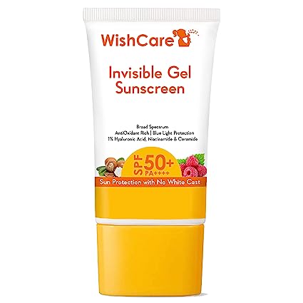 Buy Wishcare Invisible Gel Sunscreen SPF 50+ Pa++++ 