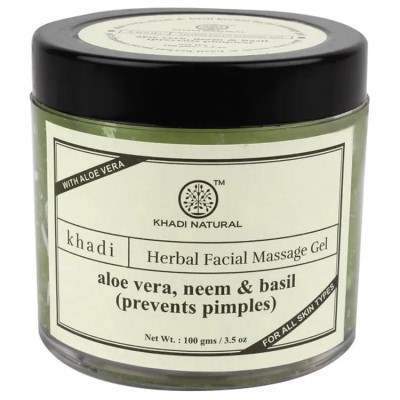 Buy Khadi Natural Aloe vera Neem & Basil Face Massage Gel online United States of America [ USA ] 