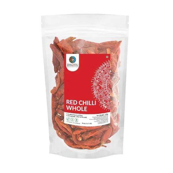 Buy Dhatu Organics Red Chillie Whole (Guntur)