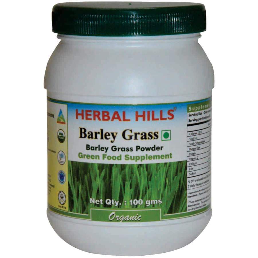 Buy Herbal Hills Barley Grass Powder Green Food Supplement online United States of America [ USA ] 