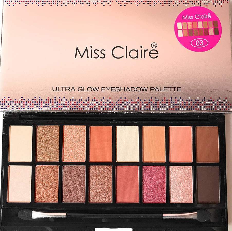 Buy Miss Claire Ultra Glow Eyeshadow Palette 3, Multi online usa [ USA ] 