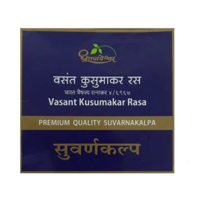 Dhootapapeshwar Vasant Kusumakar Rasa Premium Quality Suvarnakalpa Tablet - 10 Tabs